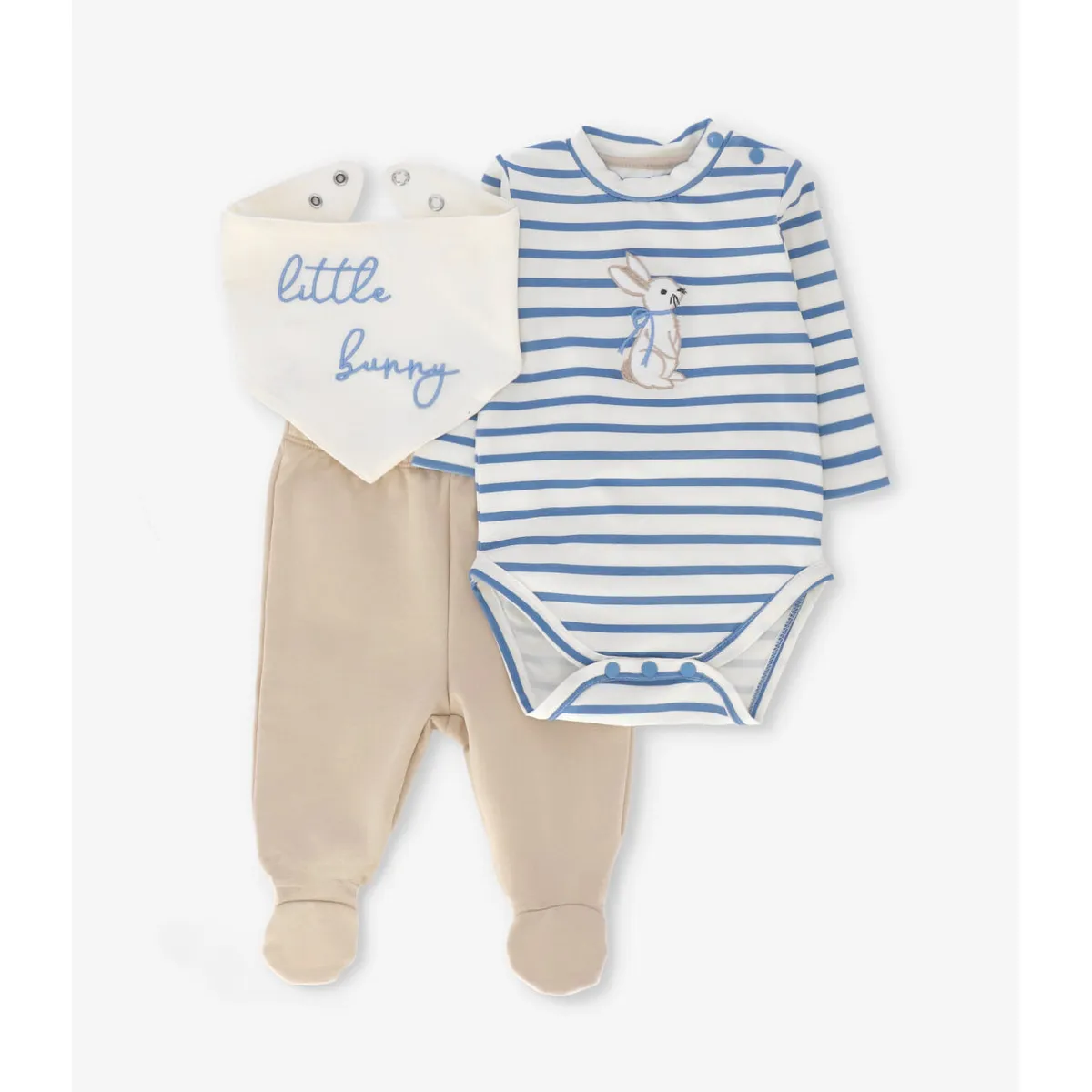 4KIDS - Conjunto recién nacido 3 pzas beige 4 Kids