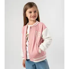 4KIDS - Chaqueta niña bomber rosado 4 Kids