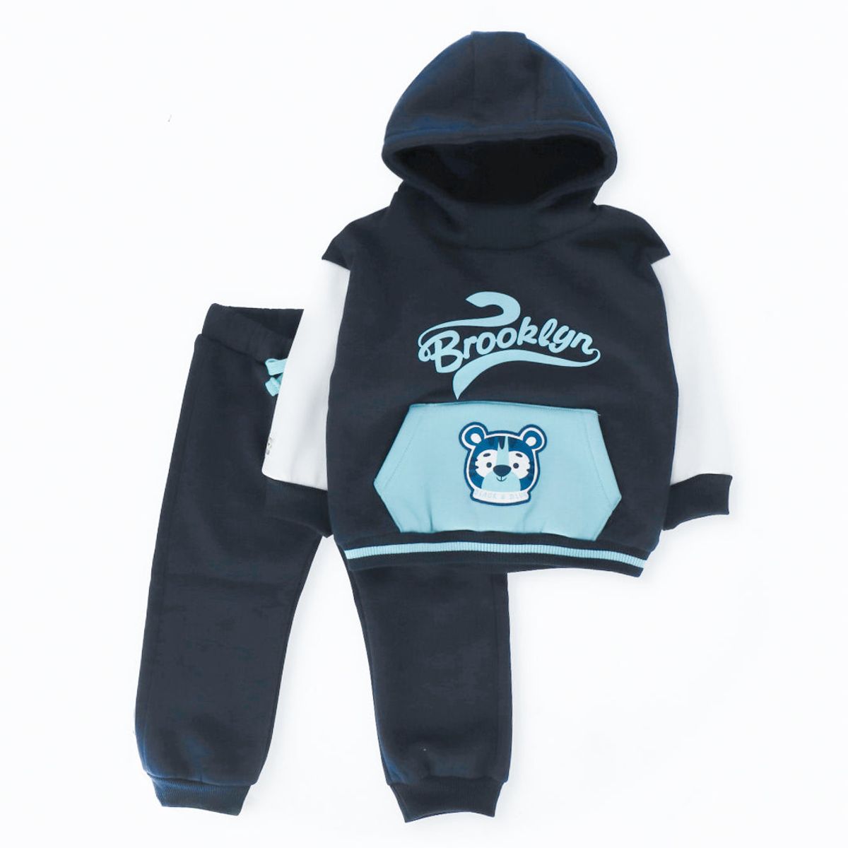 BLACK AND BLUE - Buzo bebé brooklyn crudo Black and Blue