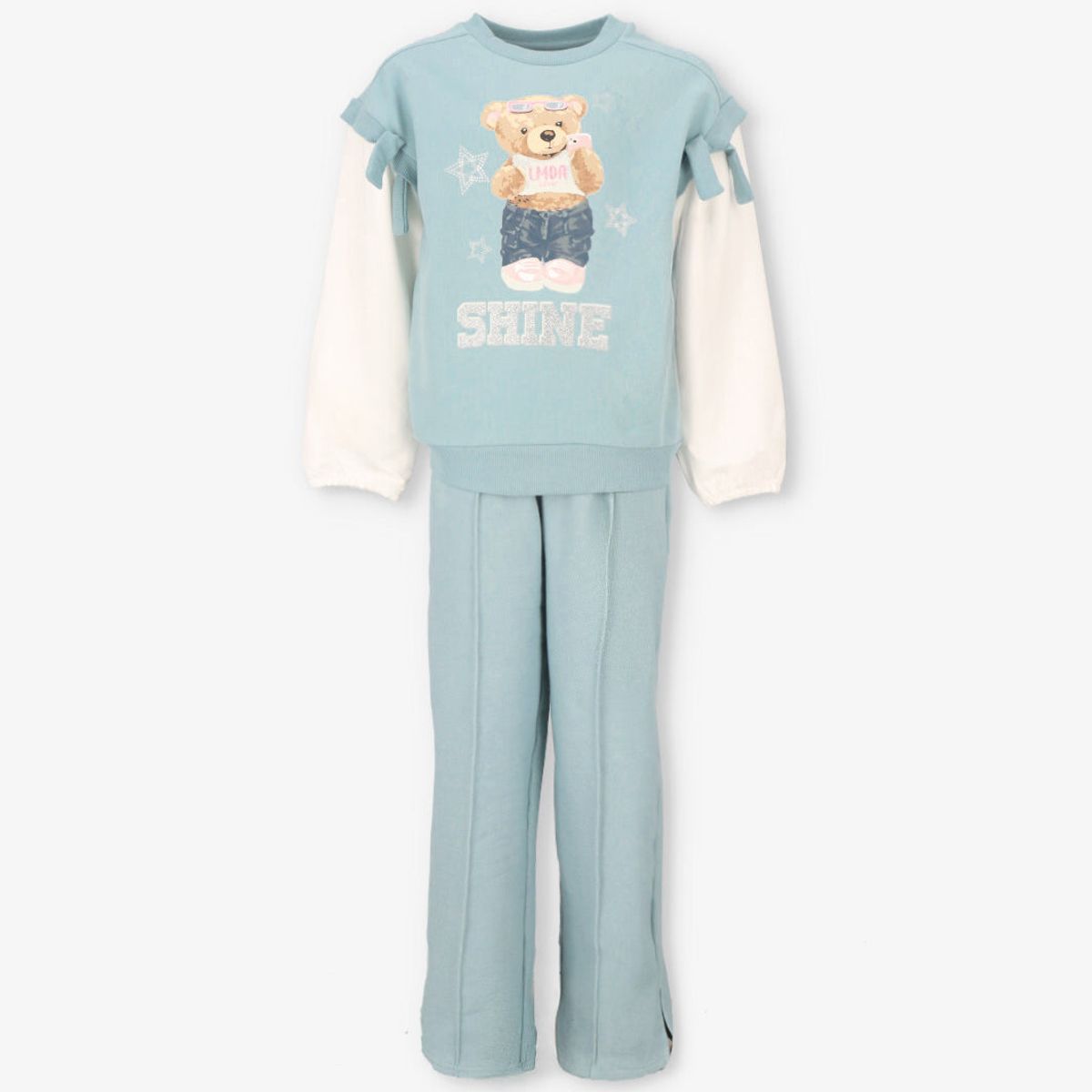 LIMONADA - Conjunto niña oso turquesa Limonada