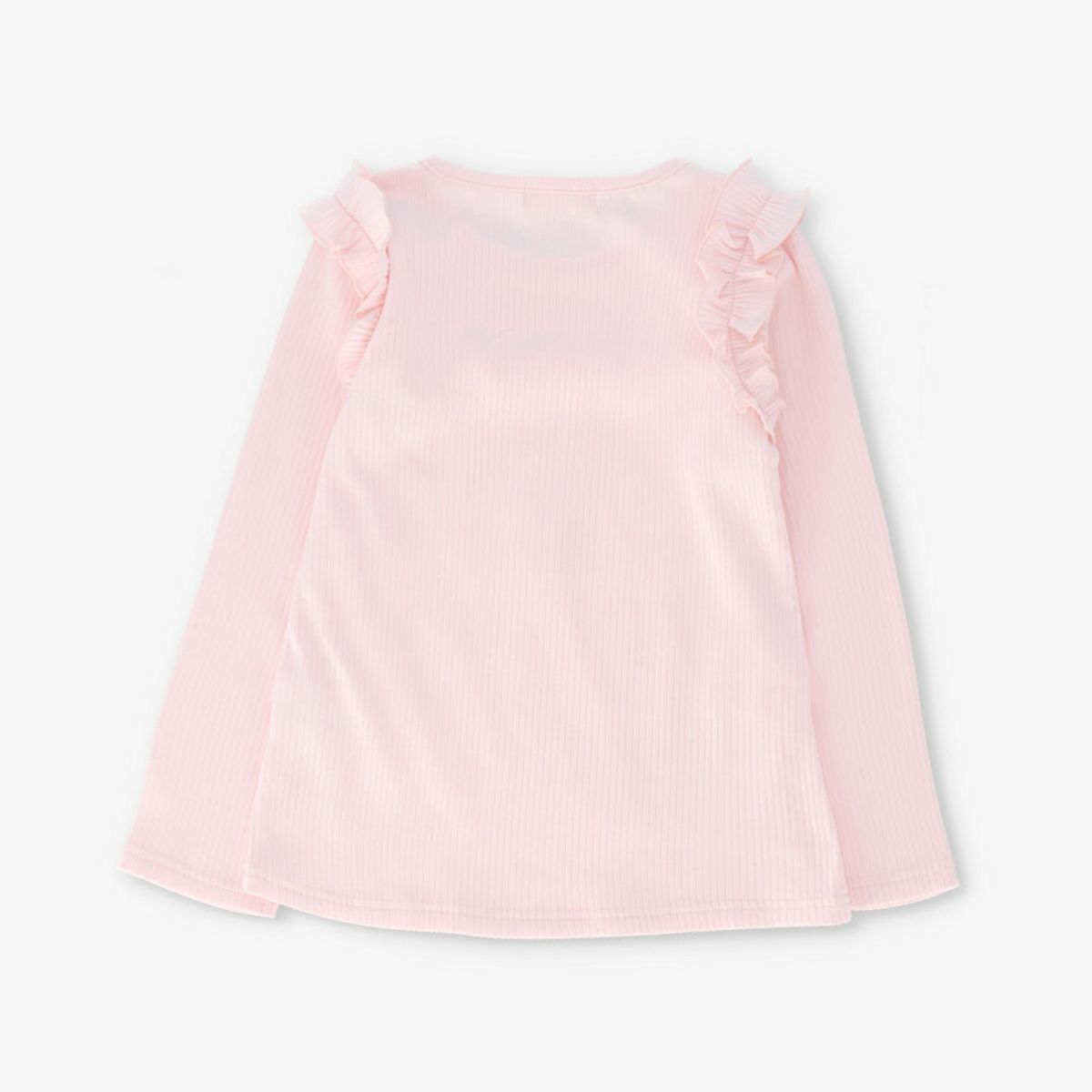 4KIDS - Polera manga larga niña con vuelos palo rosa 4 Kids