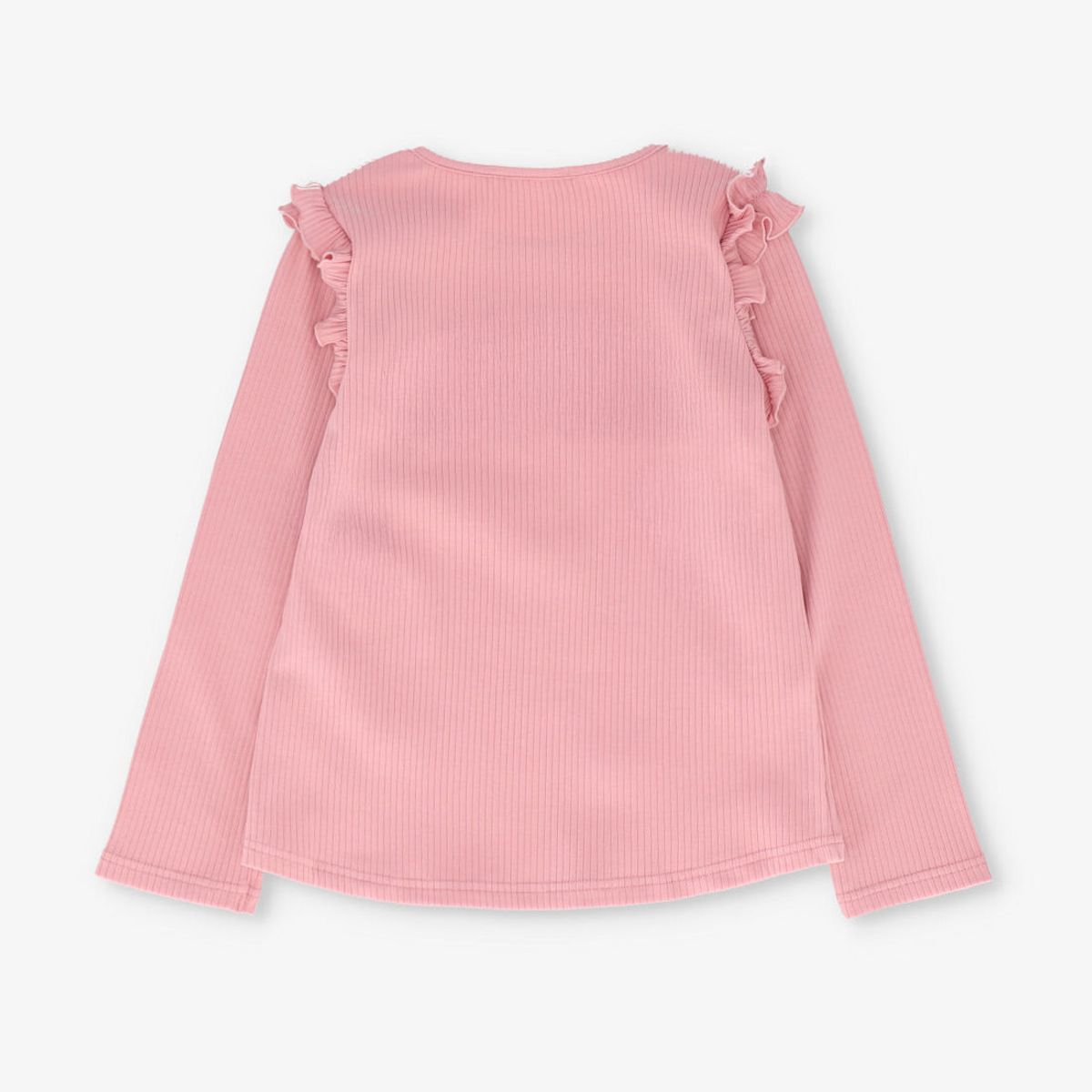 4KIDS - Polera manga larga niña con vuelos rosado 4 Kids