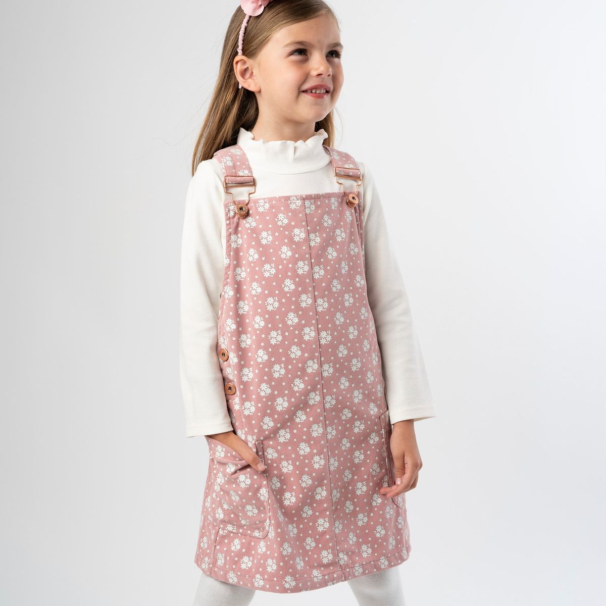 4KIDS - Jardinera niña jumper rosado 4 Kids
