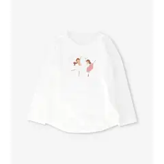 4KIDS - Polera manga larga niña bailarinas crudo 4 Kids