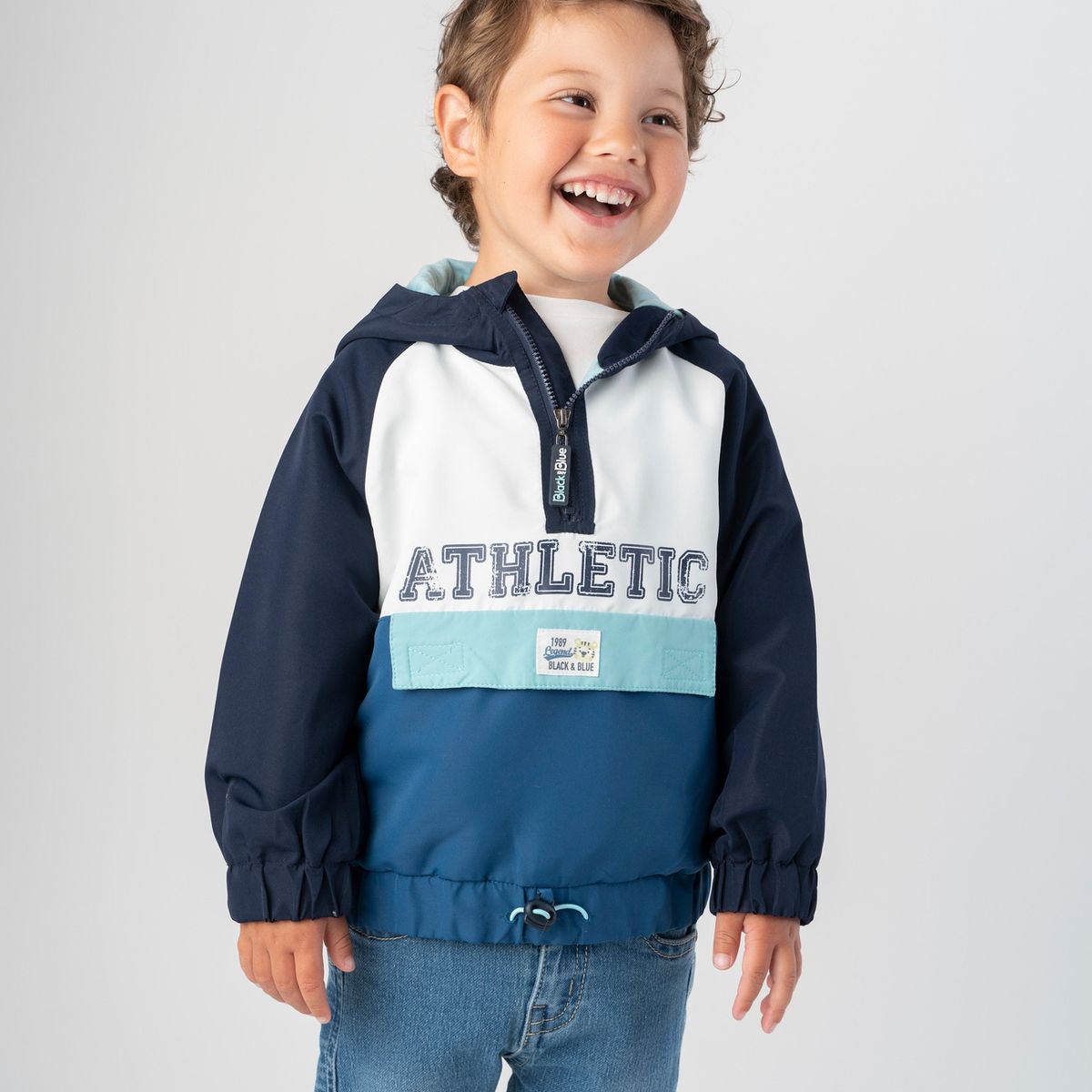 BLACK AND BLUE - Chaqueta bebé athletic azul marino Black and Blue