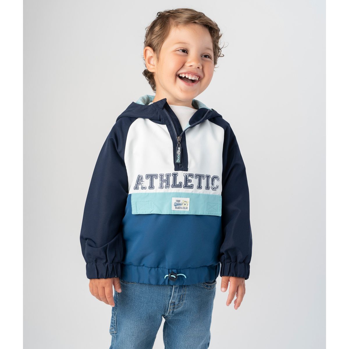 BLACK AND BLUE - Chaqueta bebé athletic azul marino Black and Blue