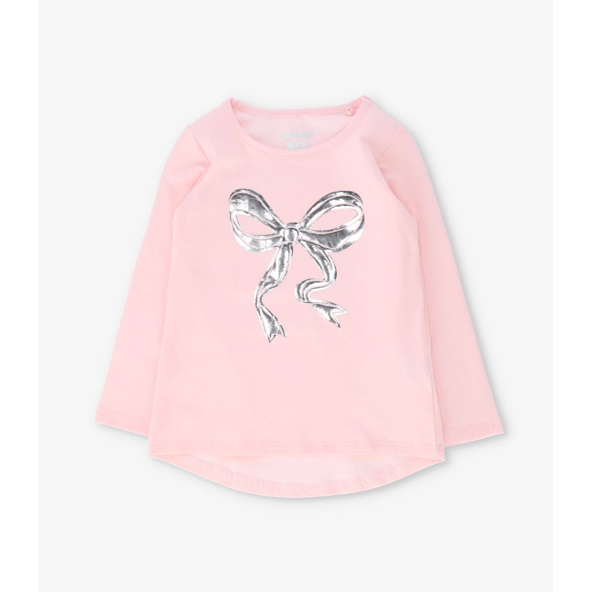 4KIDS - Polera manga larga niña con lazo rosado 4 Kids