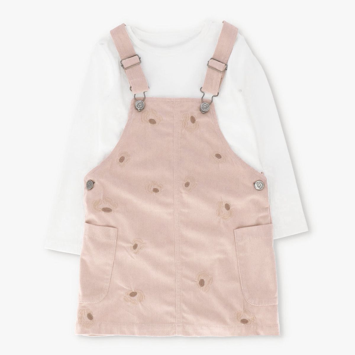 LIMONADA - Vestido niña de cotelé beige Limonada