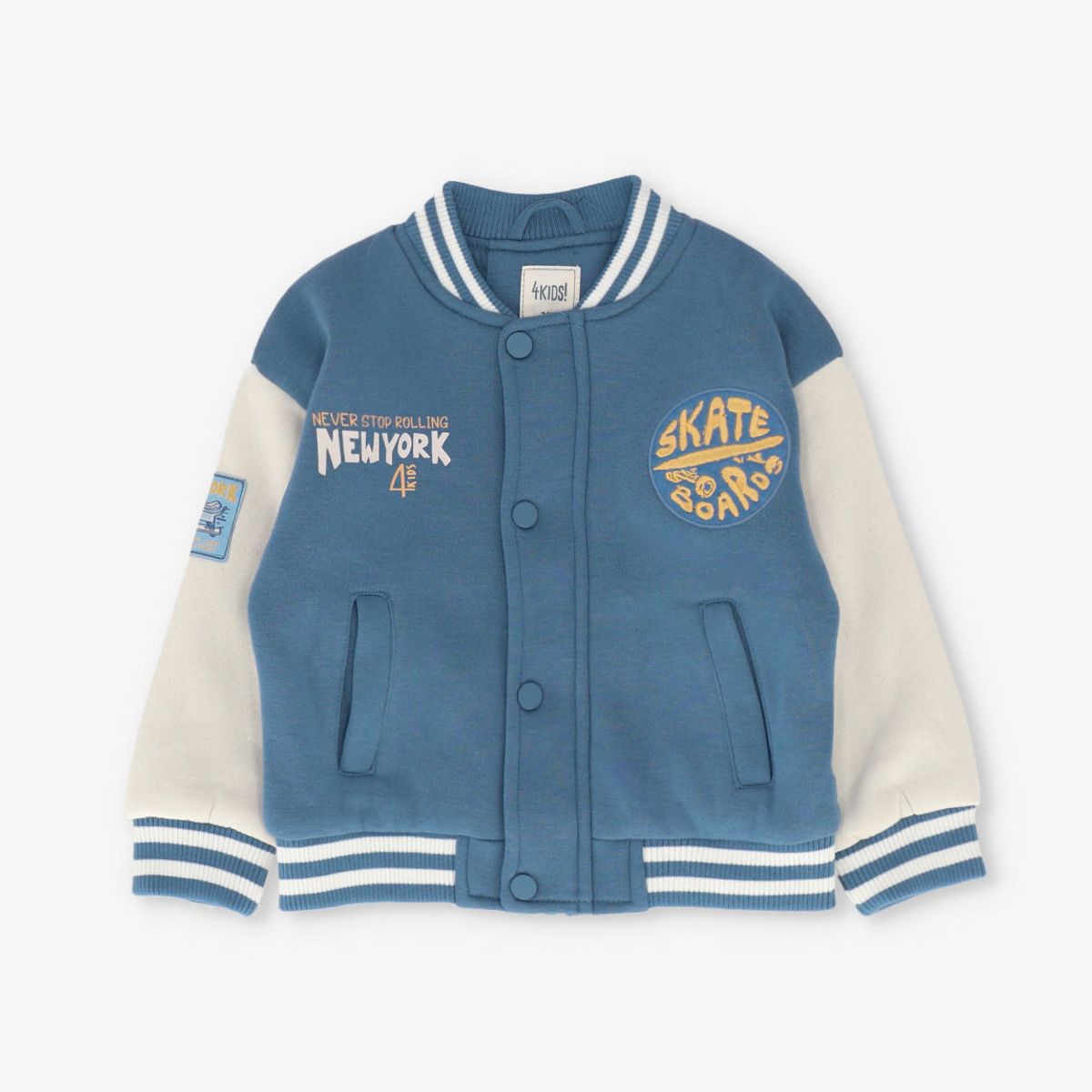 4KIDS - Chaqueta bebé bomber azul 4 Kids