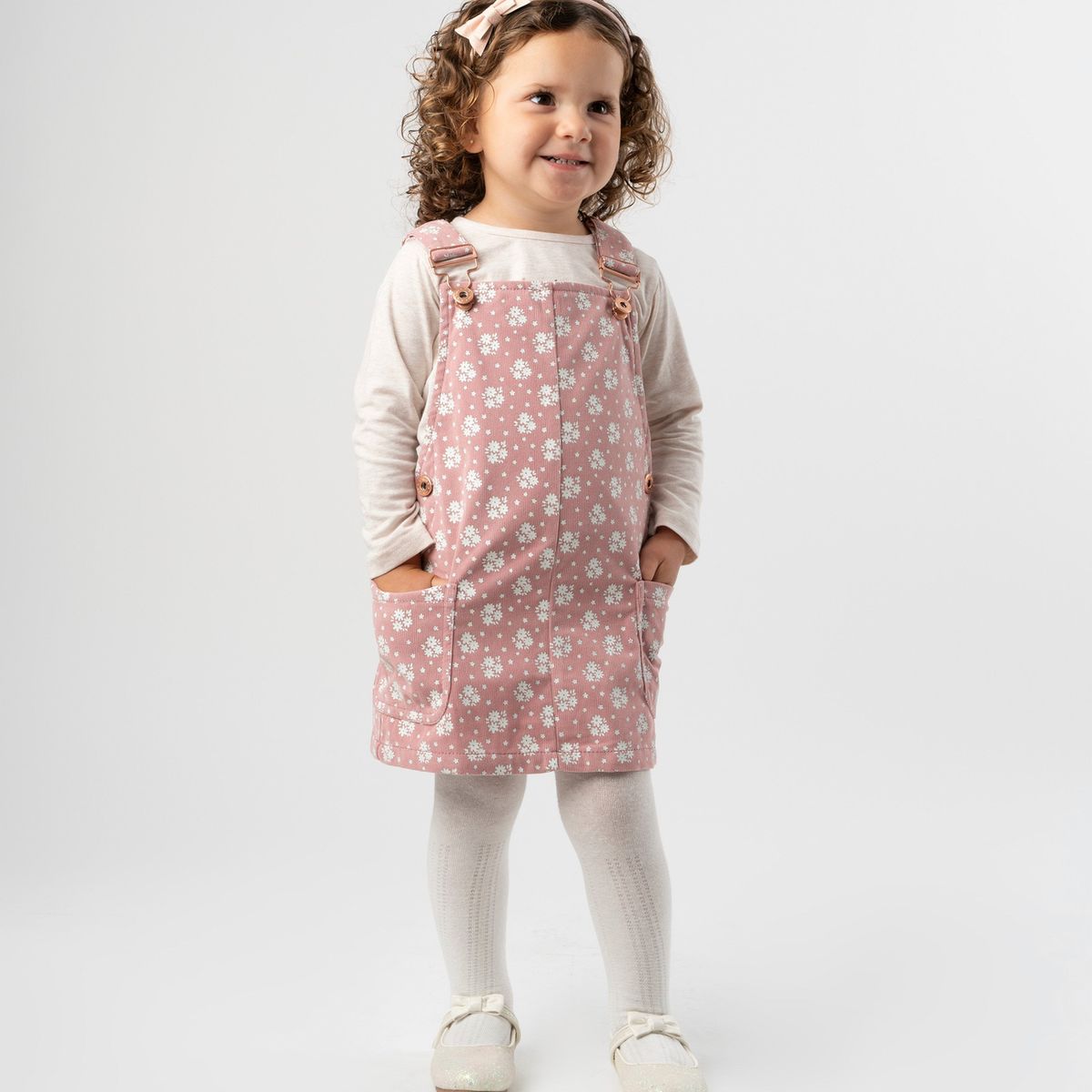 4KIDS - Jardinera bebé jumper rosado 4 Kids