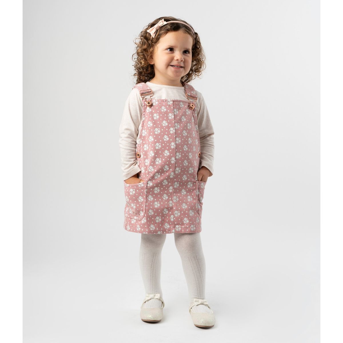 4KIDS - Jardinera bebé jumper rosado 4 Kids