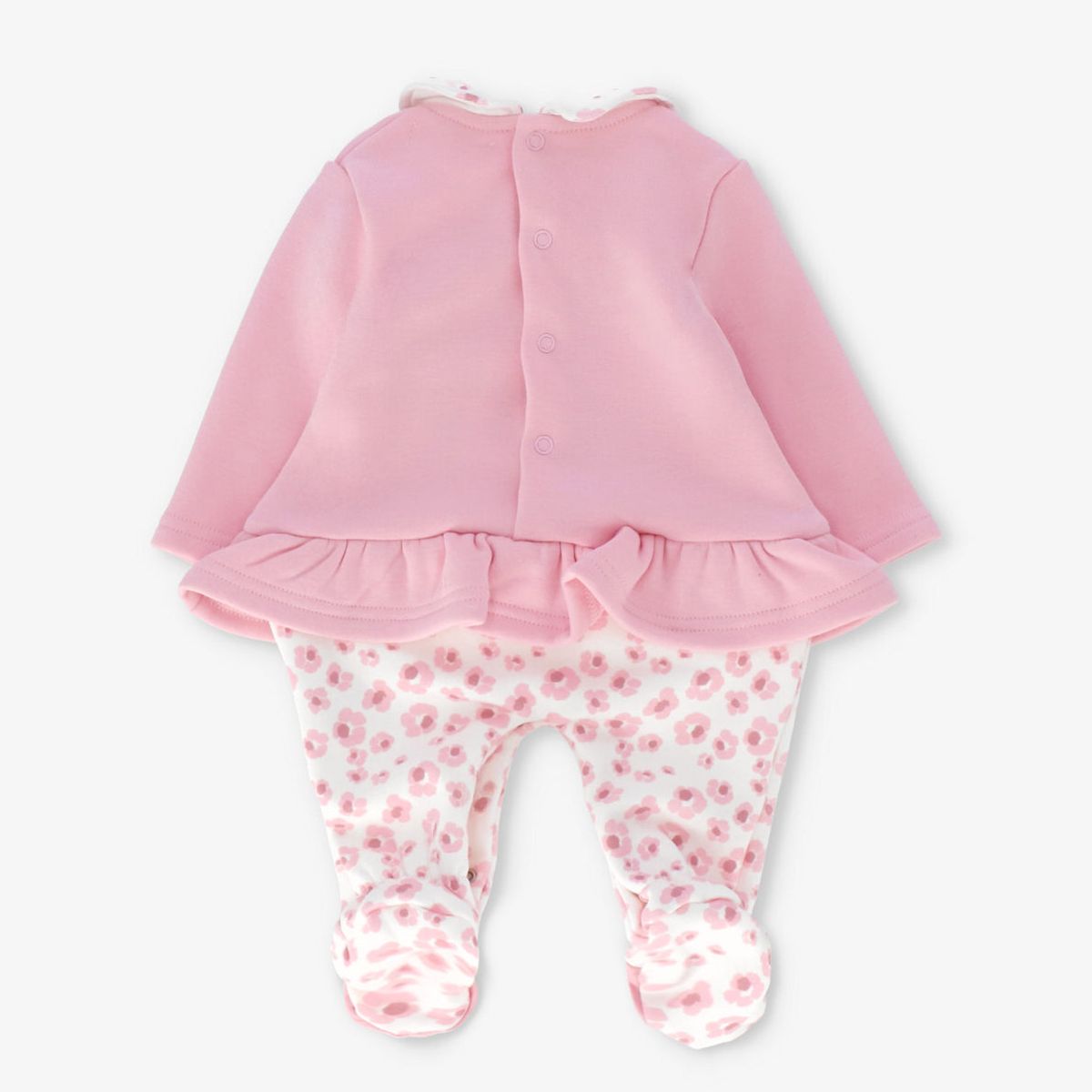 LIMONADA - Enterito recién nacida animal print rosado Limonada