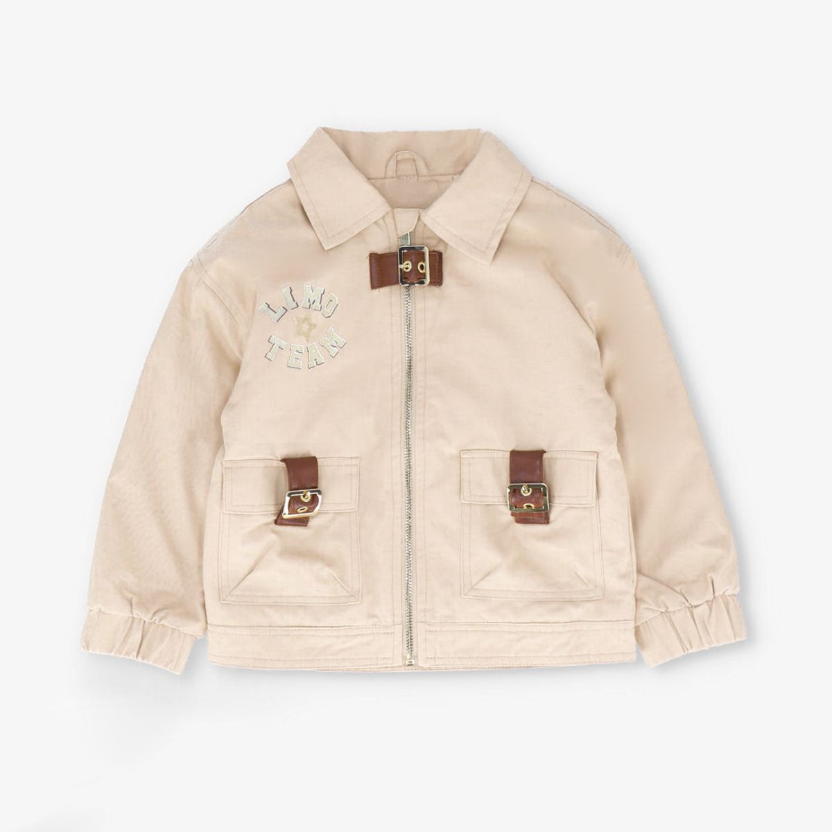 LIMONADA - Chaqueta niña aviadora beige Limonada