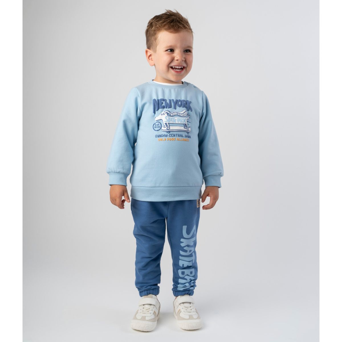 4KIDS - Buzo bebé skate celeste 4 Kids