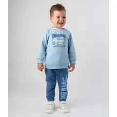 4KIDS - Buzo bebé skate celeste 4 Kids