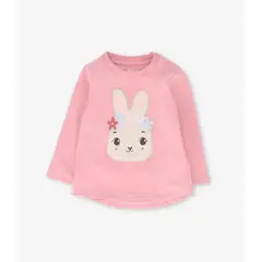 4KIDS - Polera manga larga bebé con conejo rosado 4 Kids