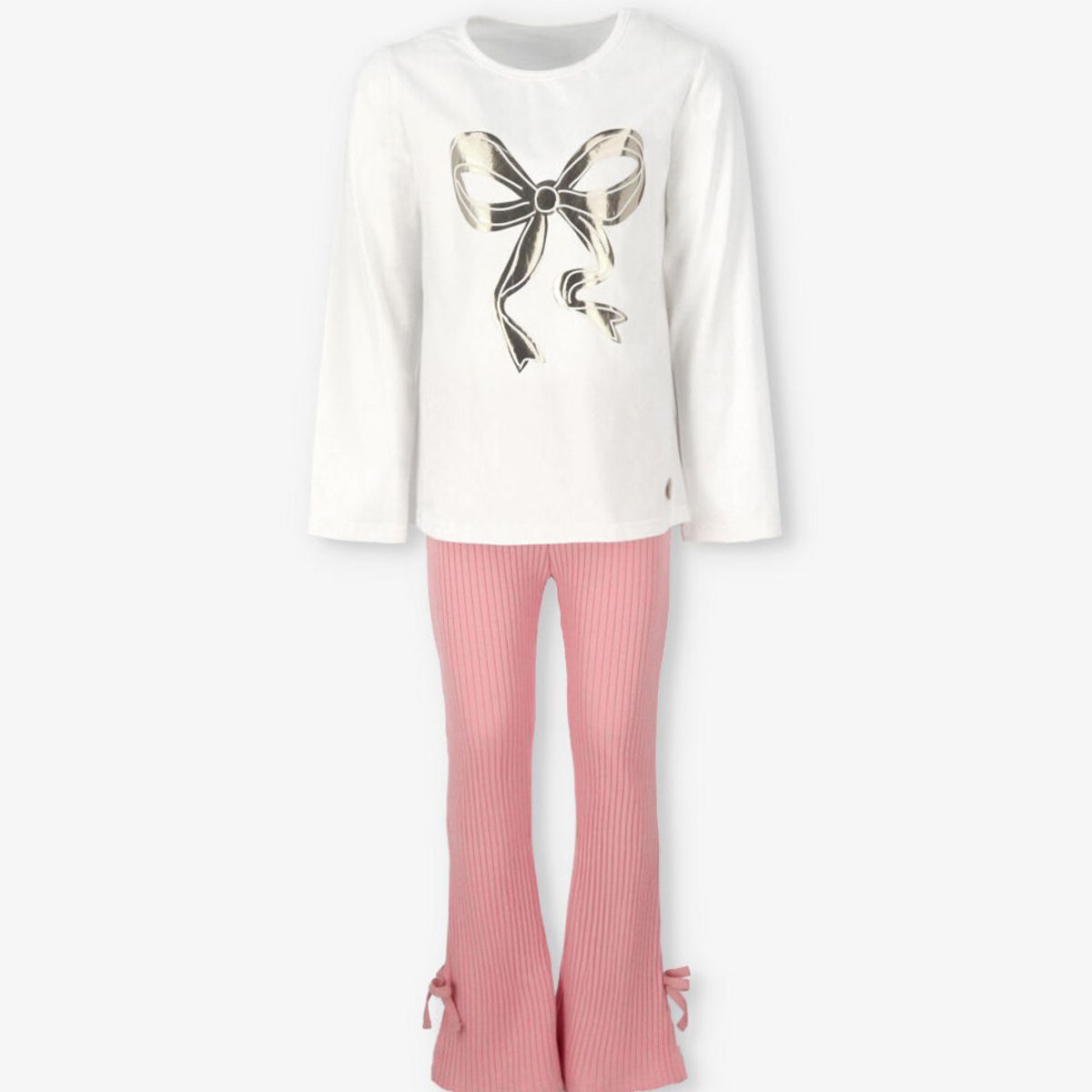 4KIDS - Conjunto niña con lazo rosado 4 Kids