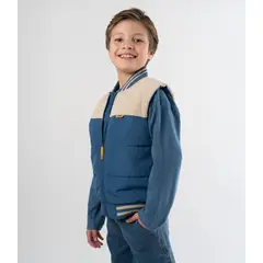 4KIDS - Chaqueta niño sin manga azul 4 Kids