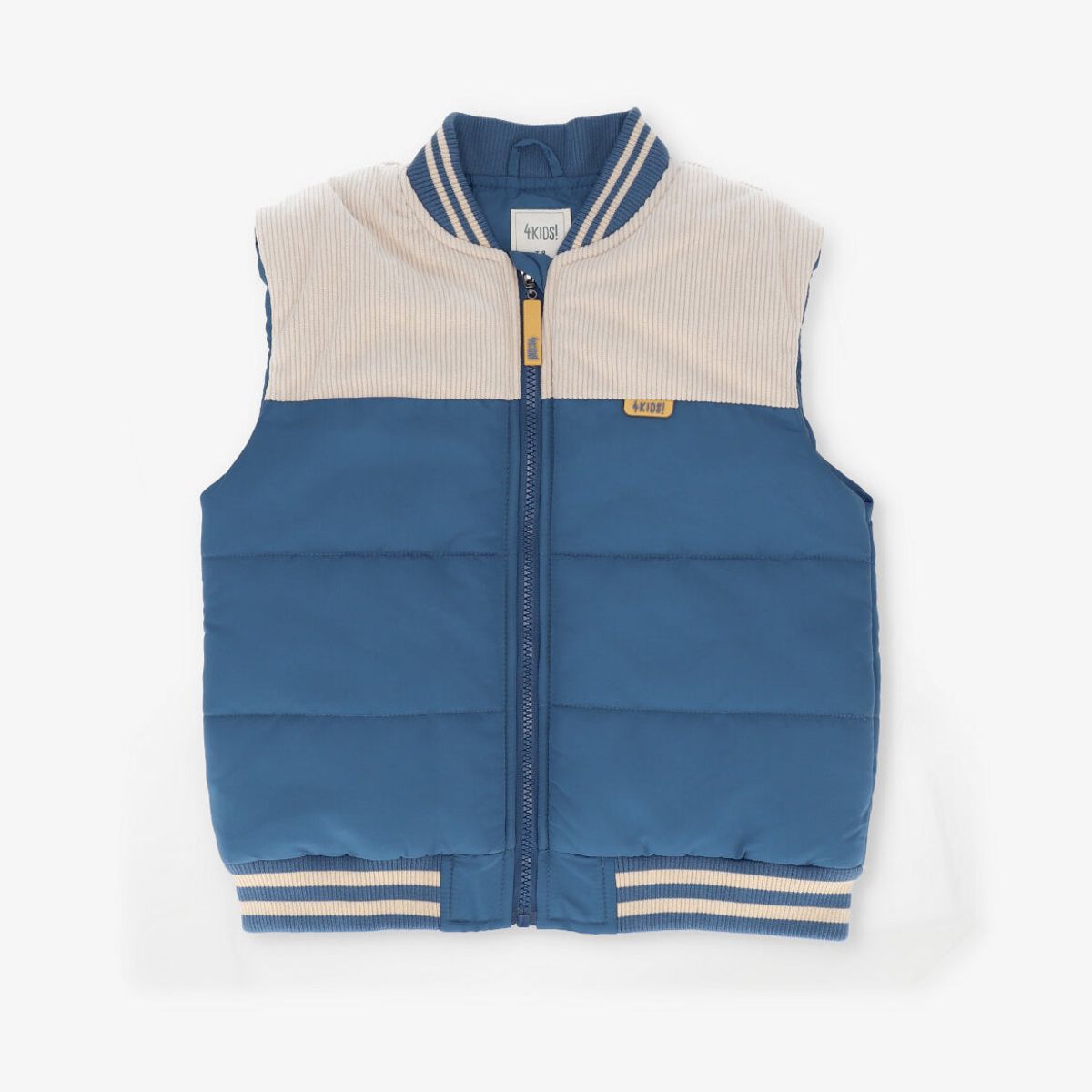 4KIDS - Chaqueta niño sin manga azul 4 Kids