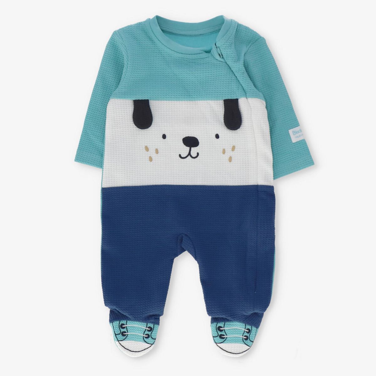 BLACK AND BLUE - Enterito recién nacido perrito menta Black and Blue