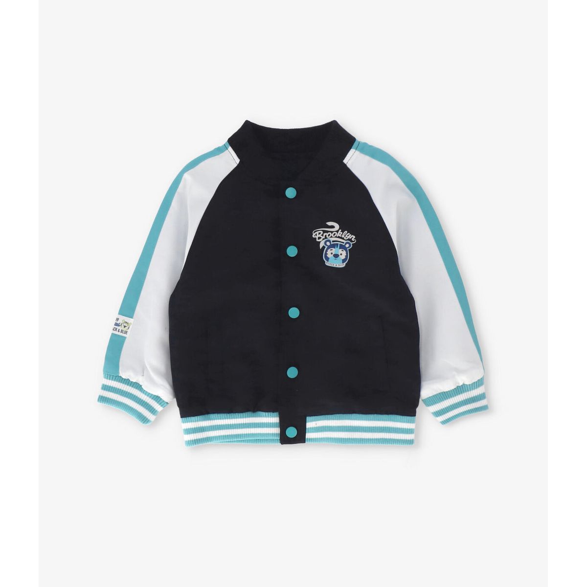 BLACK AND BLUE - Chaqueta bebé bomber azul marino Black and Blue