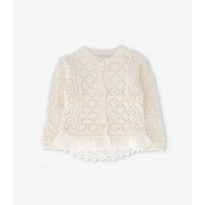 Imagen 2 del producto Chaleco bebé con vuelos crudo