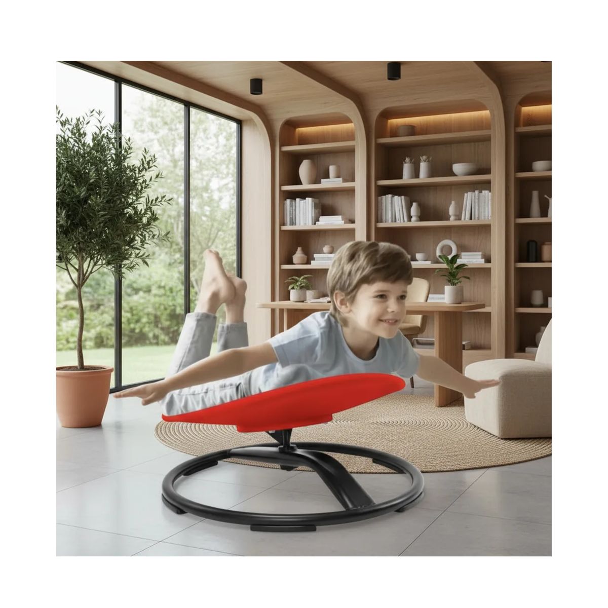 GENERICO - Silla giratoria 360° sensorial de equilibrio para niños