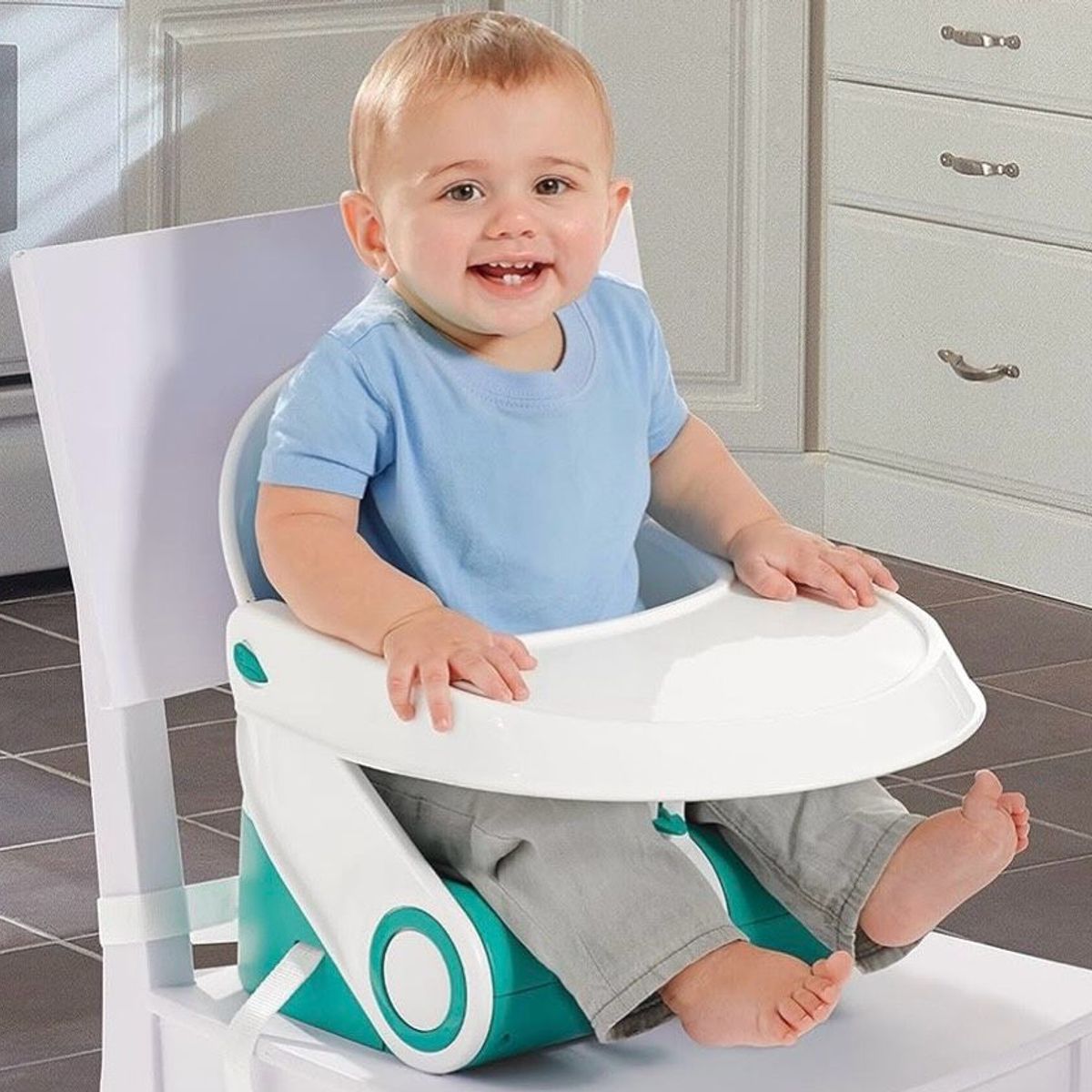 GENERICO - Silla Para Comer Elevador Plegable Para Niños Portátil
