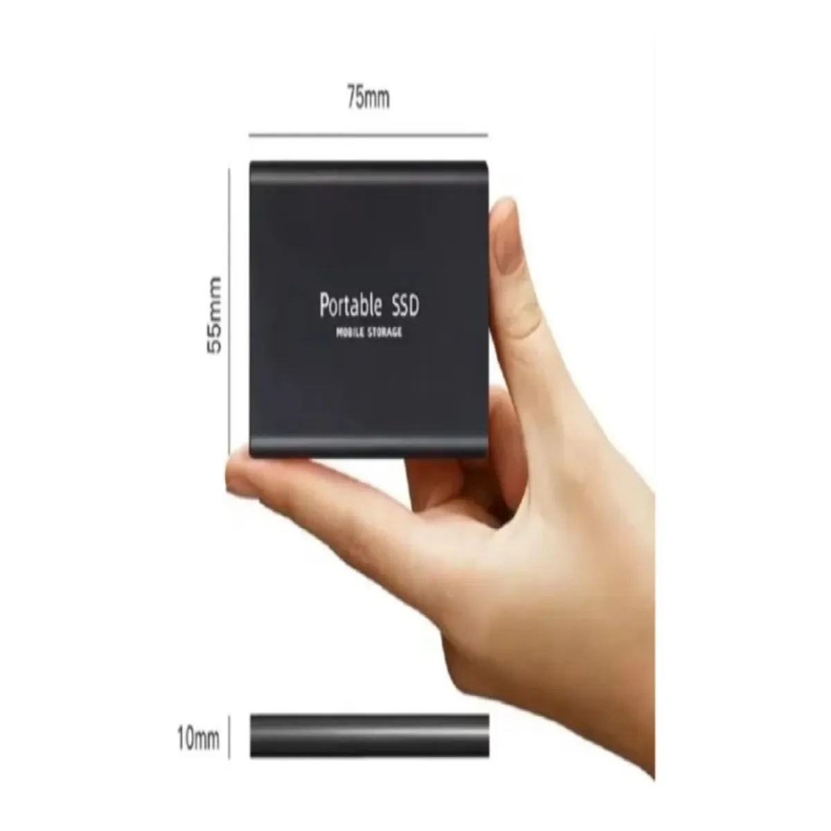 GENERICO - Memoria Externa 4 tb Disco Duro Externo USB Tipo C Negro