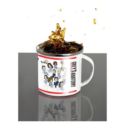 Imagen 2 del producto Taza Enlozada Corazones y Cirugías - Greys Anatomy