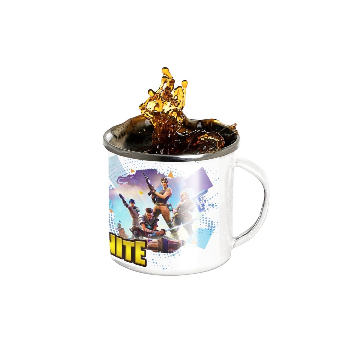 GENERICO - Taza Enlozada Arena de Fortnite - Juega y Conquista