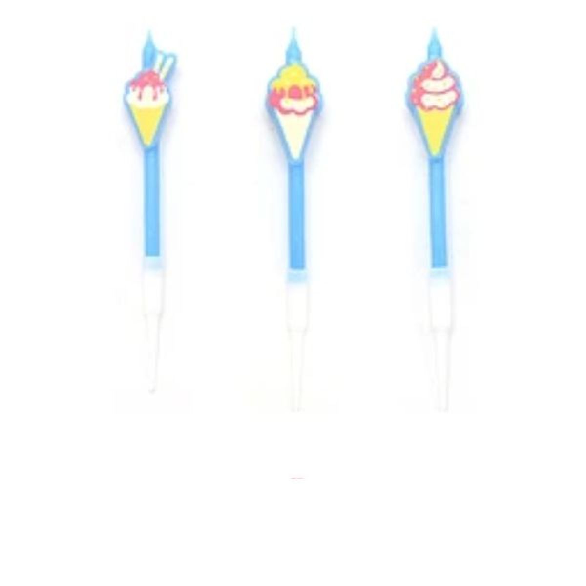 GENERICO - Portavelas de helados celeste