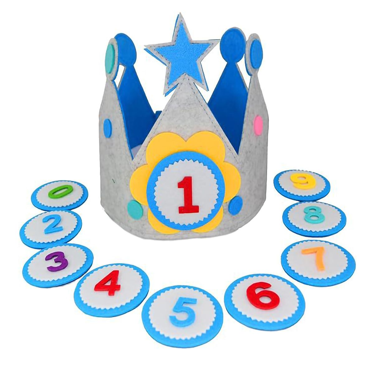 GENERICO - 0-9 Niños Sombrero De Corona De Cumpleaños Con Números
