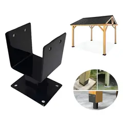 GENERICO - Base O Soporte Para Pilar O Poste Sobrepuesto 4x4 Pulgadas