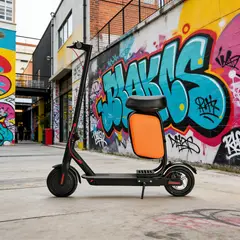 MOVI - SCOTTER ELECTRICO CON ASIENTO DESMONTABLE Y BOLSO, PLEGABLE; 30 KMS