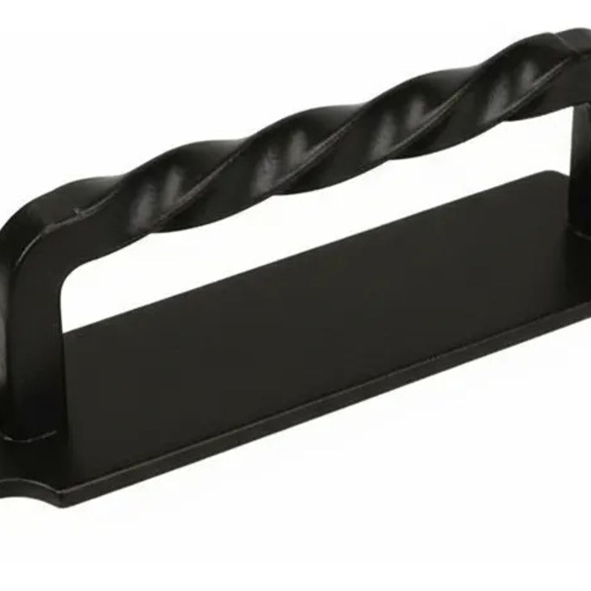 NACIONAL - Manilla De Acero Mate Con Base Negra 20 Cm Negro