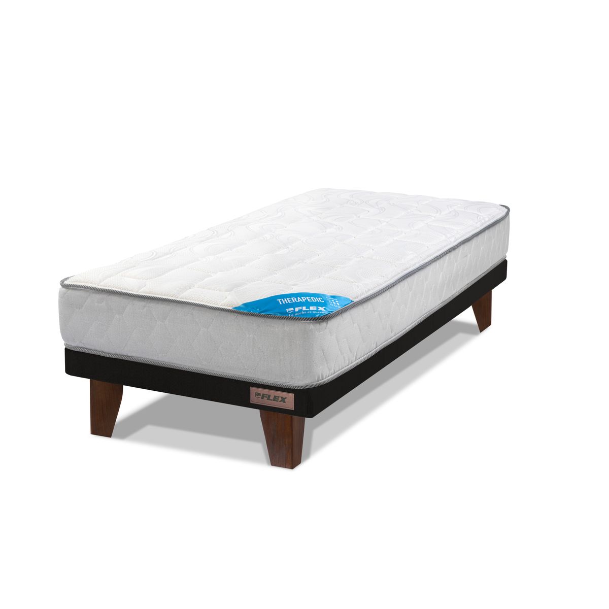 FLEX - Cama Europea Flat Therapedic New 1.5 plazas