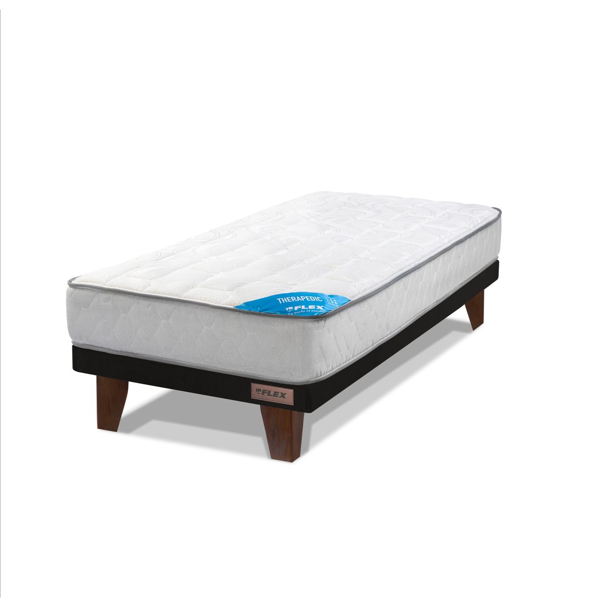 FLEX - Cama Europea Flat Therapedic New 1.5 plazas