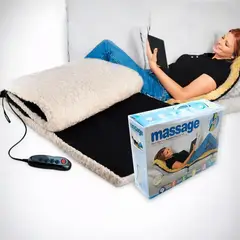 MOVI - Colchoneta Multifuncional 3 en 1 (Masajeadora, Calefacción, Portátil)