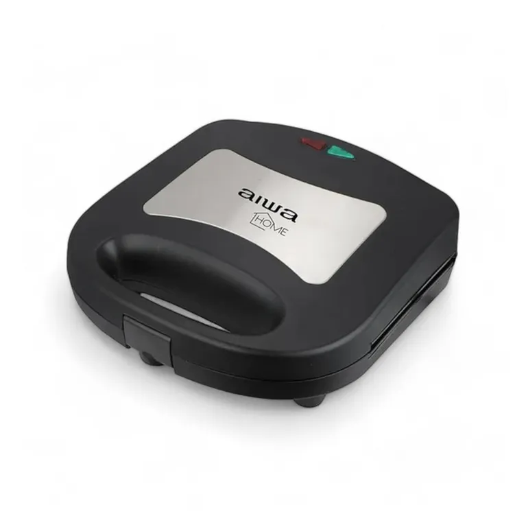 AIWA Tostadora Sandwichera Acero Inoxidable Doble 700W
