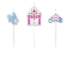 GENERICO - Velas castillo princesa 3pcs