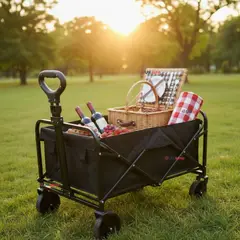LINE - Carrito Compras Plegable Organizador Ideal Para El Camping 100Kg