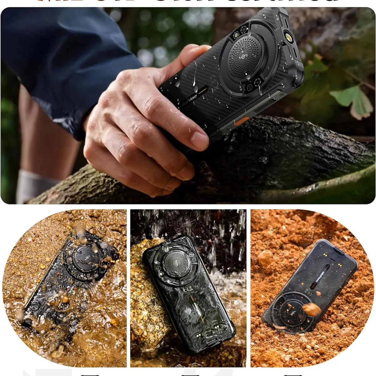 ULEFONE - Ulefone RugKing Celular 16GB+256GB Android 15 Smartphone