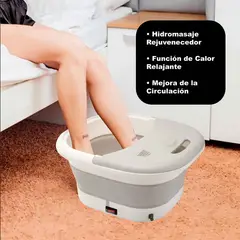 GENERICO - Tina Plegable Para Pies Calor Relajante Y Compacta Spa Color Gris