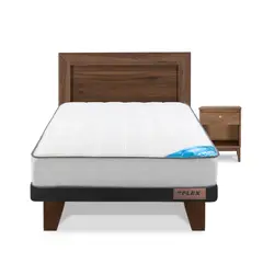 FLEX - Cama Europea Flat Therapedic New 1.5 plazas + Set Asturias