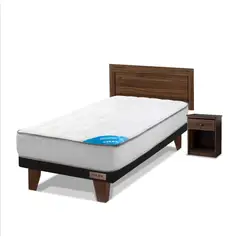 FLEX - Cama Europea Flat Therapedic New 1 plaza + Set Asturias