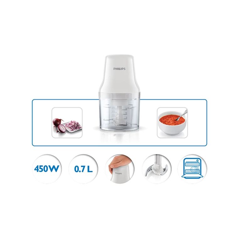 PHILIPS Picadora Procesadora de Alimentos 450W
