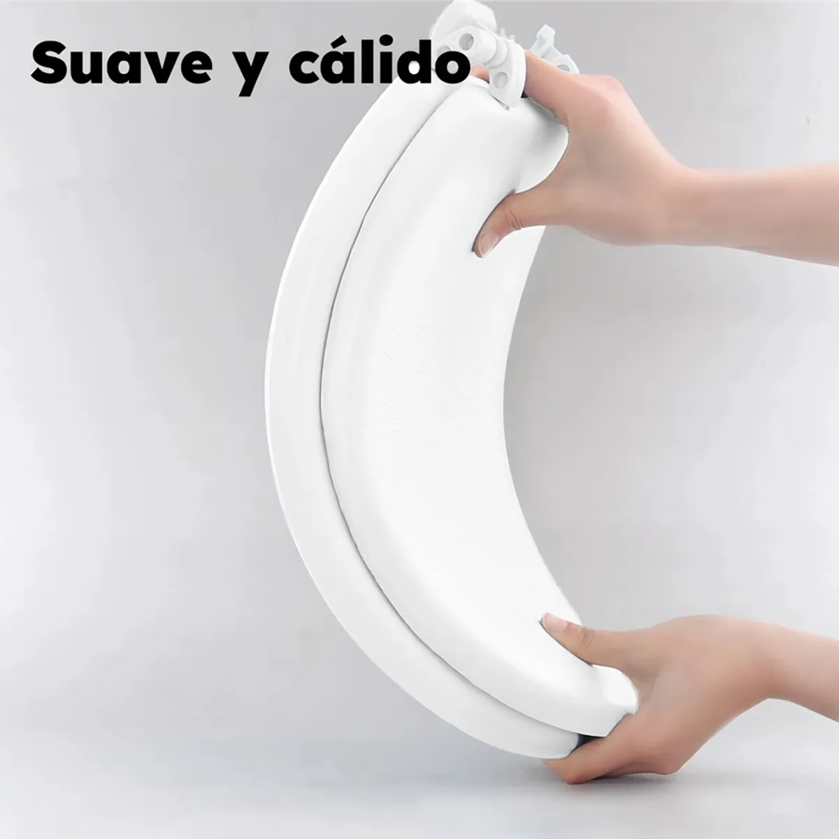 Asiento WC Redondo Densidad Alta Material De PP Cierre Lento, marca GENERICO - Foto 2