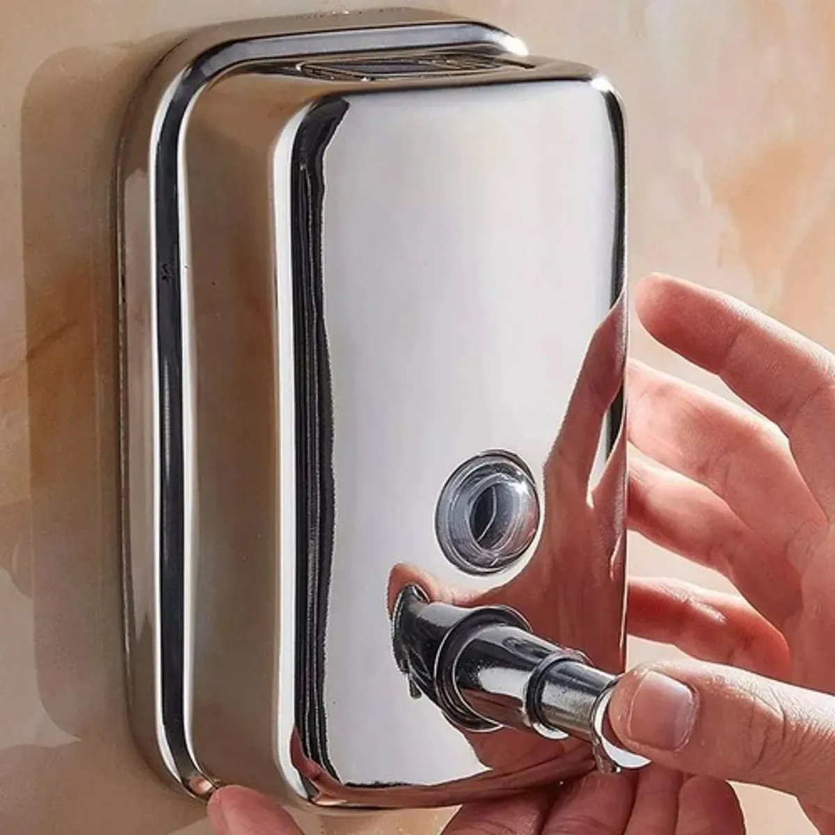 GENERICO - Dispensador Jabón Acero Inoxidable 800 Ml Pared Plateado