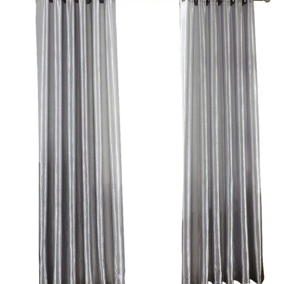 GENERICO - Cortinas Bumbu Liso Hogar 2 Panos 140x220 Cm Brillante